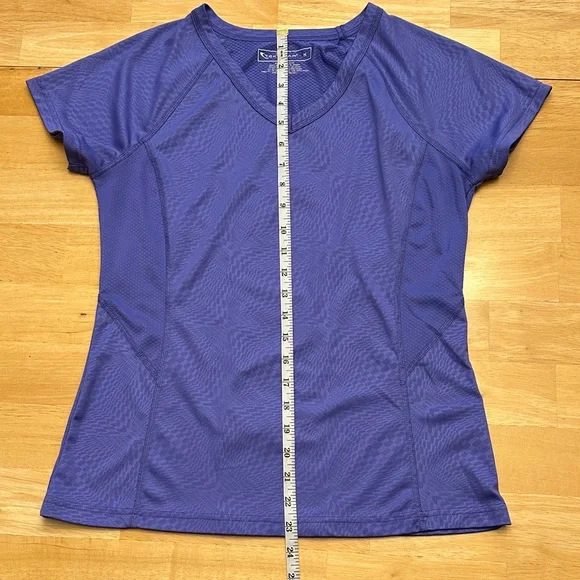 Tek Gear Purple V-Neck Women's Tee - Picture 7 of 10